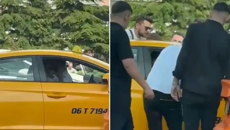 Trafikte Gergin Anlar: Sürücü ve Taksi Şoförü Arasında Yumruklu Kavga