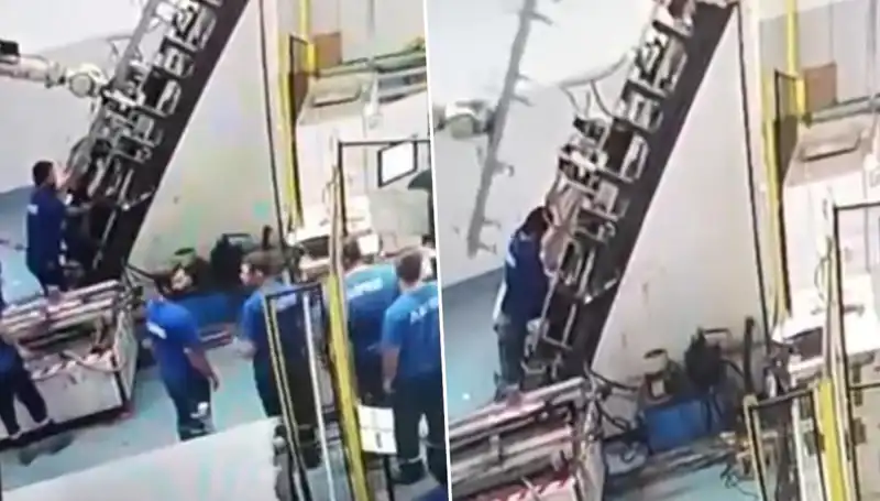 ** Fabrikada Dehşet Anları: Makine Sırtına Saplandı, İşçi Hayatını Kaybetti!**