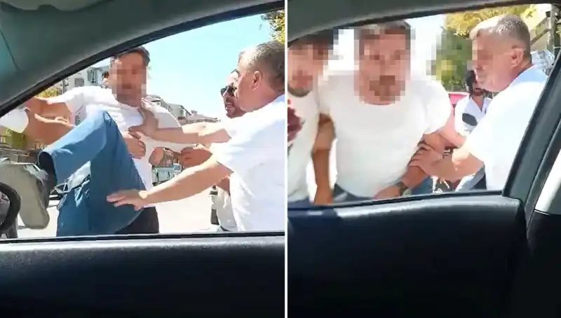 Dolmuş Şoförü Trafikte Dehşet Saçtı: Olay Anı Kameralarda!
