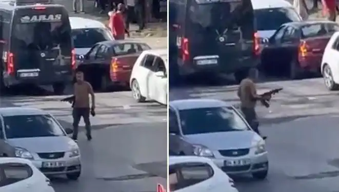 Başakşehir'de Pompalı Tüfekle Sokağa Çıkan Kişi, Yolu Kapatınca Korku Saldı