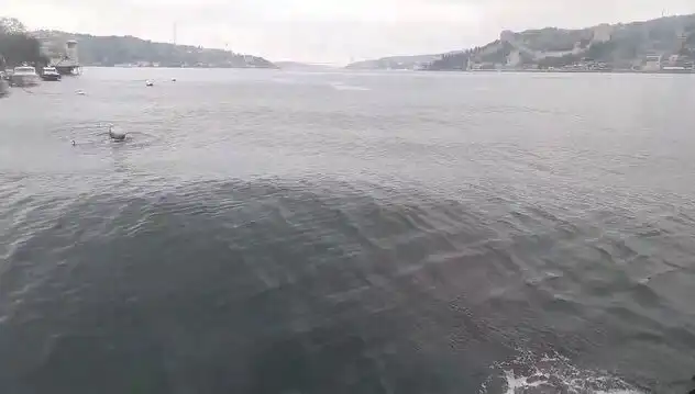 İstanbul Boğazı'nda Dalgalar Yükseliyor: Seyircilere Sıradışı Manzaralar Sunuyor