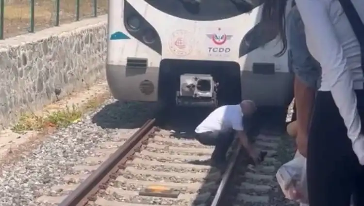 Raylardaki Kediyi Fark Eden Makinist, Marmaray’ı Durdurdu!