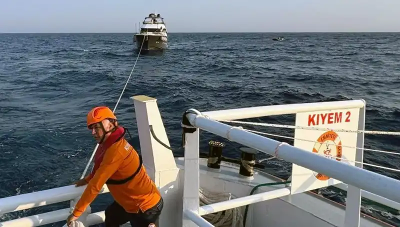 Marmaris Açıklarında Sürüklenen Tekne için Kurtarma Operasyonu Başladı